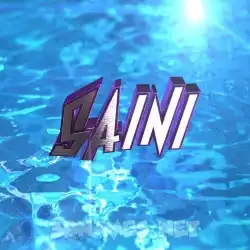 saini in Water 2015 style - 3D name wallpaper