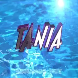 tania in Water 2015 style - 3D name wallpaper