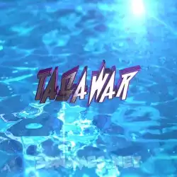 tasawar in Water 2015 style - 3D name wallpaper