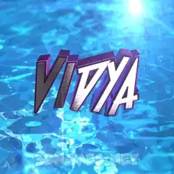 vidya in Water 2015 style - 3D name wallpaper