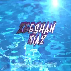zeeshan riaz in Water 2015 style - 3D name wallpaper