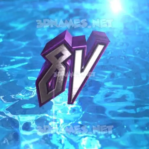 8v in Water 2015 style - 3D name wallpaper 8v in Water 2015 style - 3D name wallpaper
