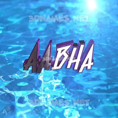 aabha in Water 2015 style - 3D name wallpaper aabha in Water 2015 style - 3D name wallpaper