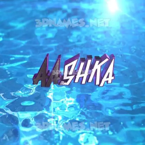 aashka in Water 2015 style - 3D name wallpaper aashka in Water 2015 style - 3D name wallpaper