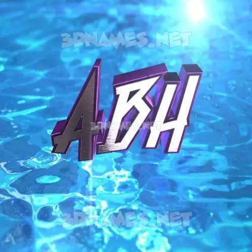 abh in Water 2015 style - 3D name wallpaper abh in Water 2015 style - 3D name wallpaper