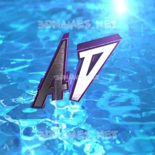ad in Water 2015 style - 3D name wallpaper