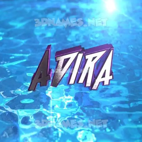 adira in Water 2015 style - 3D name wallpaper