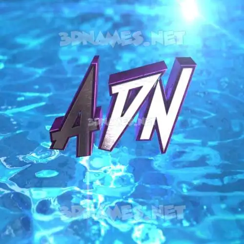 adn in Water 2015 style - 3D name wallpaper adn in Water 2015 style - 3D name wallpaper