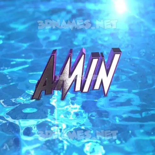 amin in Water 2015 style - 3D name wallpaper amin in Water 2015 style - 3D name wallpaper