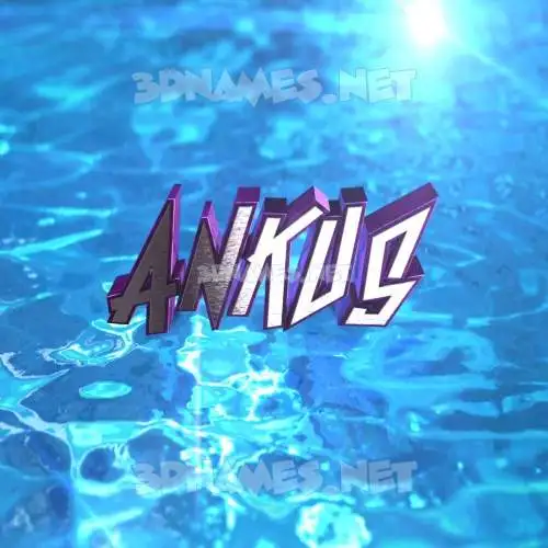 ankus in Water 2015 style - 3D name wallpaper ankus in Water 2015 style - 3D name wallpaper