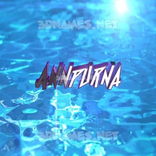 annpurna in Water 2015 style - 3D name wallpaper annpurna in Water 2015 style - 3D name wallpaper