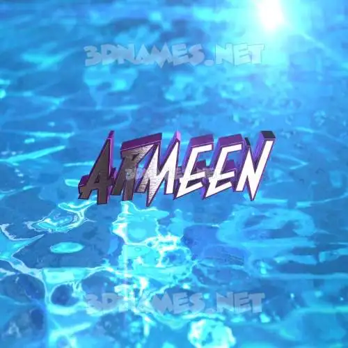 armeen in Water 2015 style - 3D name wallpaper