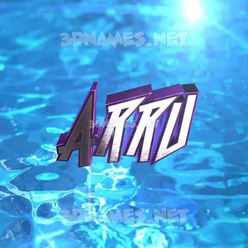 arru in Water 2015 style - 3D name wallpaper arru in Water 2015 style - 3D name wallpaper