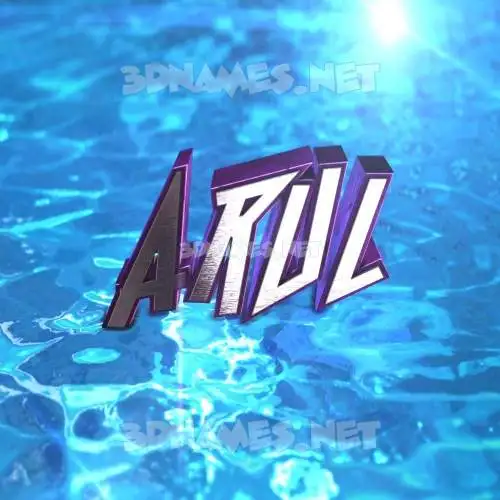 arul in Water 2015 style - 3D name wallpaper arul in Water 2015 style - 3D name wallpaper