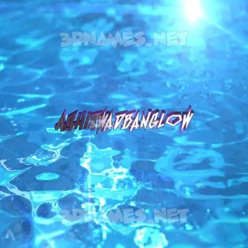 ashirwadbanglow in Water 2015 style - 3D name wallpaper