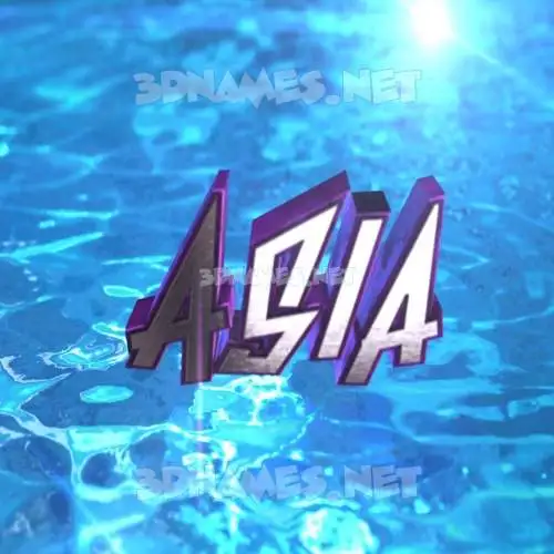 asia in Water 2015 style - 3D name wallpaper asia in Water 2015 style - 3D name wallpaper