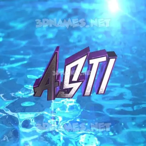 asti in Water 2015 style - 3D name wallpaper asti in Water 2015 style - 3D name wallpaper