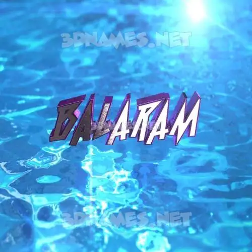 balaram in Water 2015 style - 3D name wallpaper balaram in Water 2015 style - 3D name wallpaper