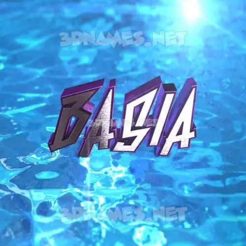 basia in Water 2015 style - 3D name wallpaper basia in Water 2015 style - 3D name wallpaper