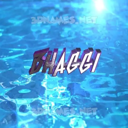 bhaggi in Water 2015 style - 3D name wallpaper bhaggi in Water 2015 style - 3D name wallpaper
