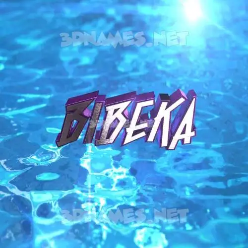 bibeka in Water 2015 style - 3D name wallpaper bibeka in Water 2015 style - 3D name wallpaper
