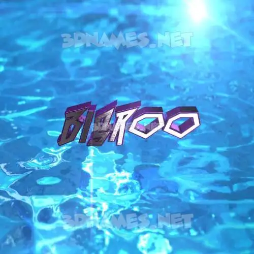 bisroo in Water 2015 style - 3D name wallpaper bisroo in Water 2015 style - 3D name wallpaper