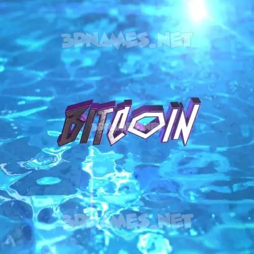 bitcoin in Water 2015 style - 3D name wallpaper bitcoin in Water 2015 style - 3D name wallpaper