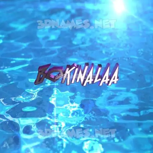 bokinalaa in Water 2015 style - 3D name wallpaper bokinalaa in Water 2015 style - 3D name wallpaper