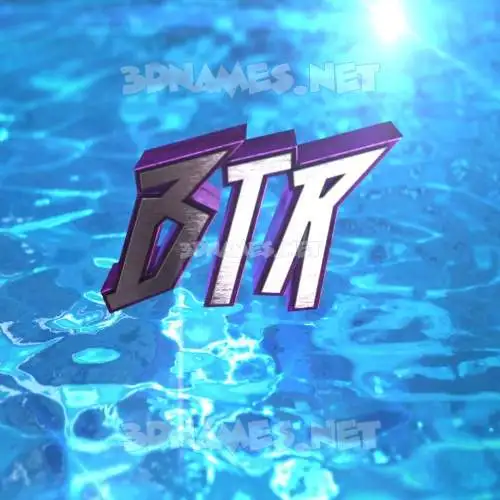 btr in Water 2015 style - 3D name wallpaper btr in Water 2015 style - 3D name wallpaper