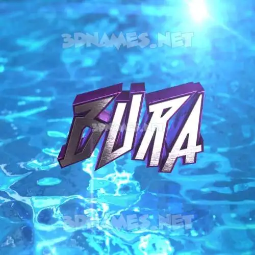 bura in Water 2015 style - 3D name wallpaper bura in Water 2015 style - 3D name wallpaper