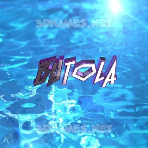 butola in Water 2015 style - 3D name wallpaper butola in Water 2015 style - 3D name wallpaper