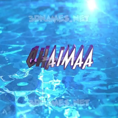 chaimaa in Water 2015 style - 3D name wallpaper chaimaa in Water 2015 style - 3D name wallpaper