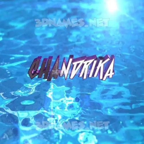 chandrika in Water 2015 style - 3D name wallpaper chandrika in Water 2015 style - 3D name wallpaper