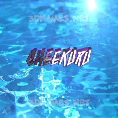 cheekuru in Water 2015 style - 3D name wallpaper cheekuru in Water 2015 style - 3D name wallpaper