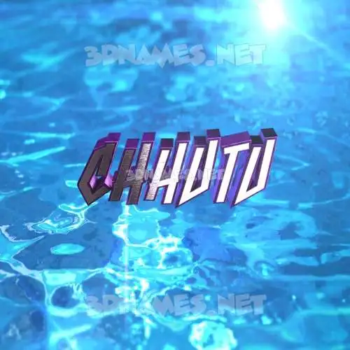 chhutu in Water 2015 style - 3D name wallpaper chhutu in Water 2015 style - 3D name wallpaper