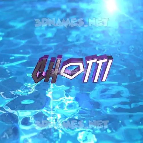 chotti in Water 2015 style - 3D name wallpaper chotti in Water 2015 style - 3D name wallpaper