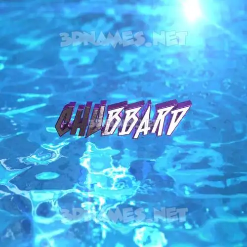chubbard in Water 2015 style - 3D name wallpaper chubbard in Water 2015 style - 3D name wallpaper