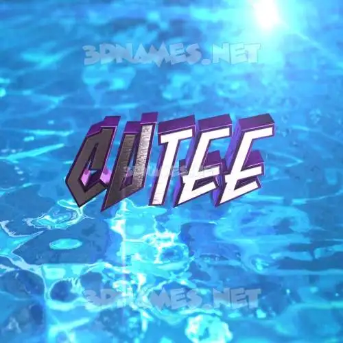 cutee in Water 2015 style - 3D name wallpaper cutee in Water 2015 style - 3D name wallpaper