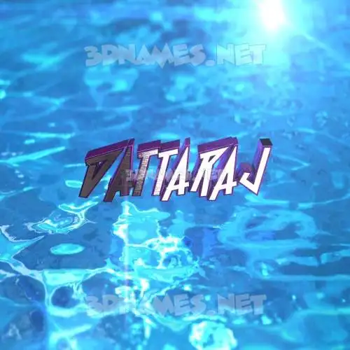 dattaraj in Water 2015 style - 3D name wallpaper dattaraj in Water 2015 style - 3D name wallpaper