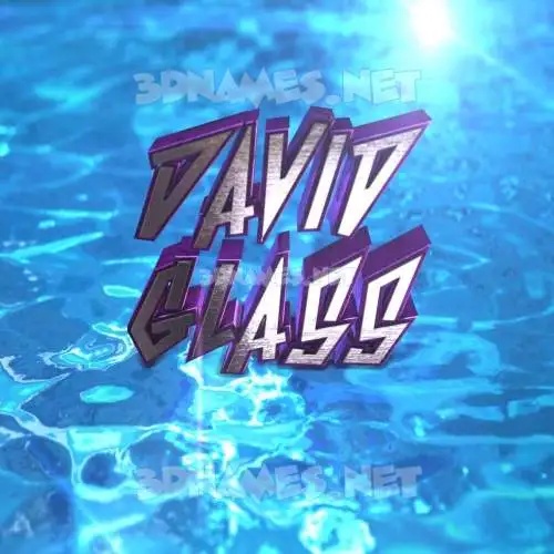 david glass in Water 2015 style - 3D name wallpaper david glass in Water 2015 style - 3D name wallpaper