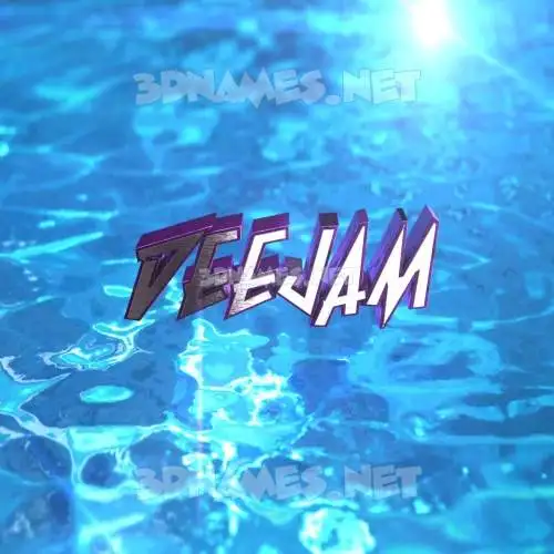 deejam in Water 2015 style - 3D name wallpaper deejam in Water 2015 style - 3D name wallpaper