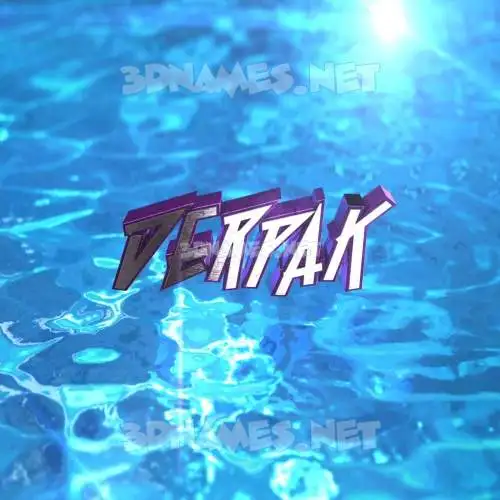 derpak in Water 2015 style - 3D name wallpaper derpak in Water 2015 style - 3D name wallpaper