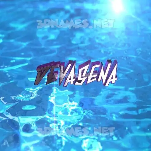 devasena in Water 2015 style - 3D name wallpaper devasena in Water 2015 style - 3D name wallpaper
