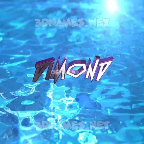 dimond in Water 2015 style - 3D name wallpaper dimond in Water 2015 style - 3D name wallpaper
