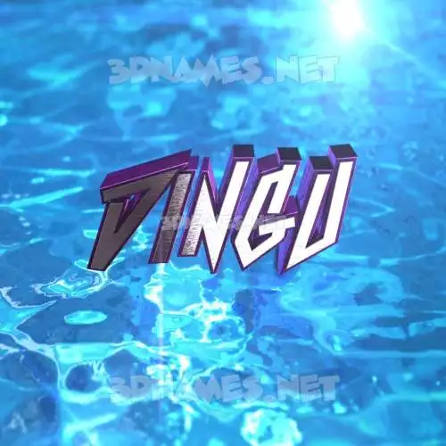 dingu in Water 2015 style - 3D name wallpaper dingu in Water 2015 style - 3D name wallpaper