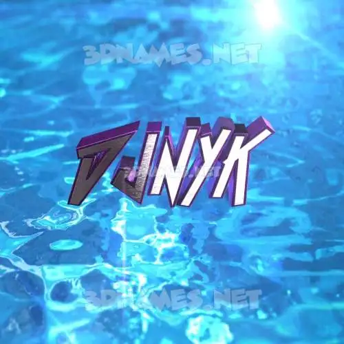 djnyk in Water 2015 style - 3D name wallpaper djnyk in Water 2015 style - 3D name wallpaper