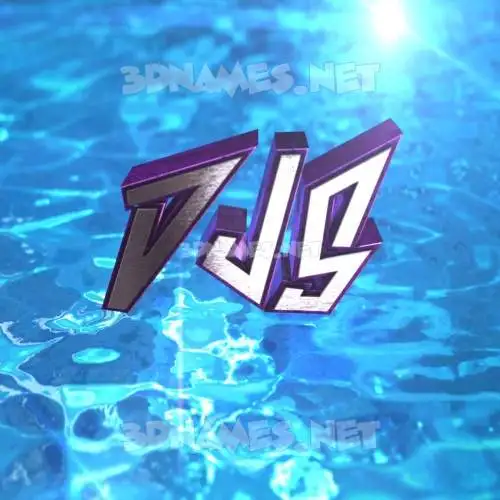 djs in Water 2015 style - 3D name wallpaper