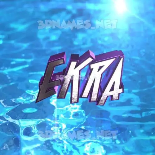 ekra in Water 2015 style - 3D name wallpaper ekra in Water 2015 style - 3D name wallpaper