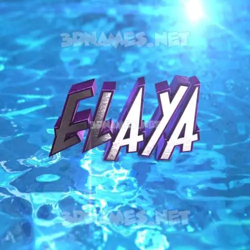 elaya in Water 2015 style - 3D name wallpaper elaya in Water 2015 style - 3D name wallpaper