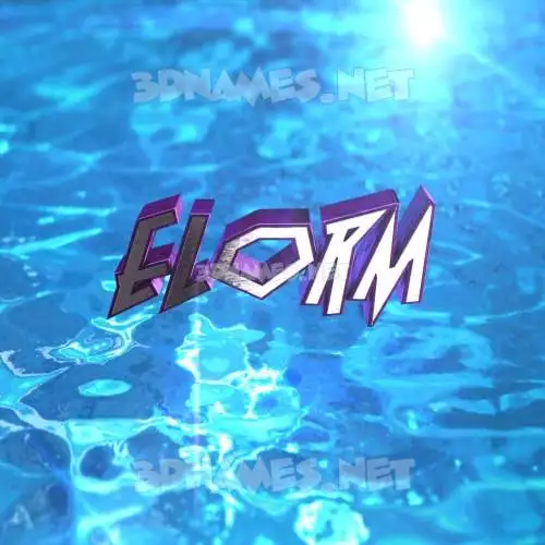 elorm in Water 2015 style - 3D name wallpaper elorm in Water 2015 style - 3D name wallpaper